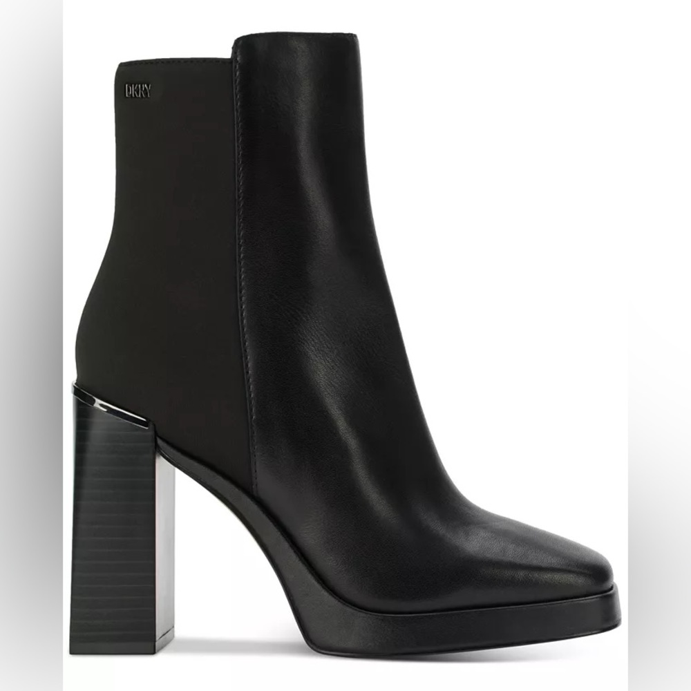 DKNY Felice Block Heel Booties Size 9.5